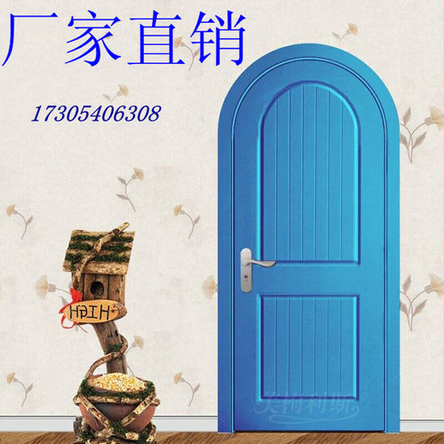 异形门定做地中海田园风格半圆门框实木拱形门烤漆门套线实木弧形