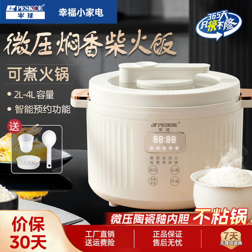 半球微压迷你电饭煲1-4人预约