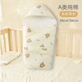 新生儿包被纯棉初生宝宝抱被夹棉中厚秋冬季 婴儿产房包单春秋抱毯