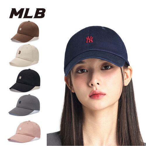MLB专柜正品棒球帽软顶可调节迷你刺绣标男女款防晒遮阳3ACPB045N