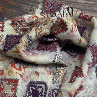 【彩章故绘】雨露麻复古风袍子裤子连衣裙衬衫服装面料