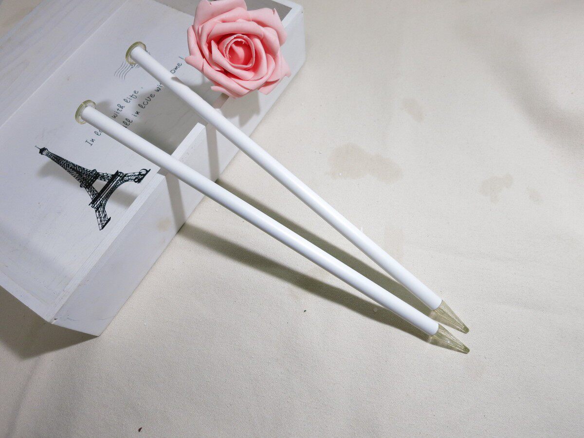 德国 addi 400-7-35cm单头水晶超粗超大极粗直针棒针毛衣针