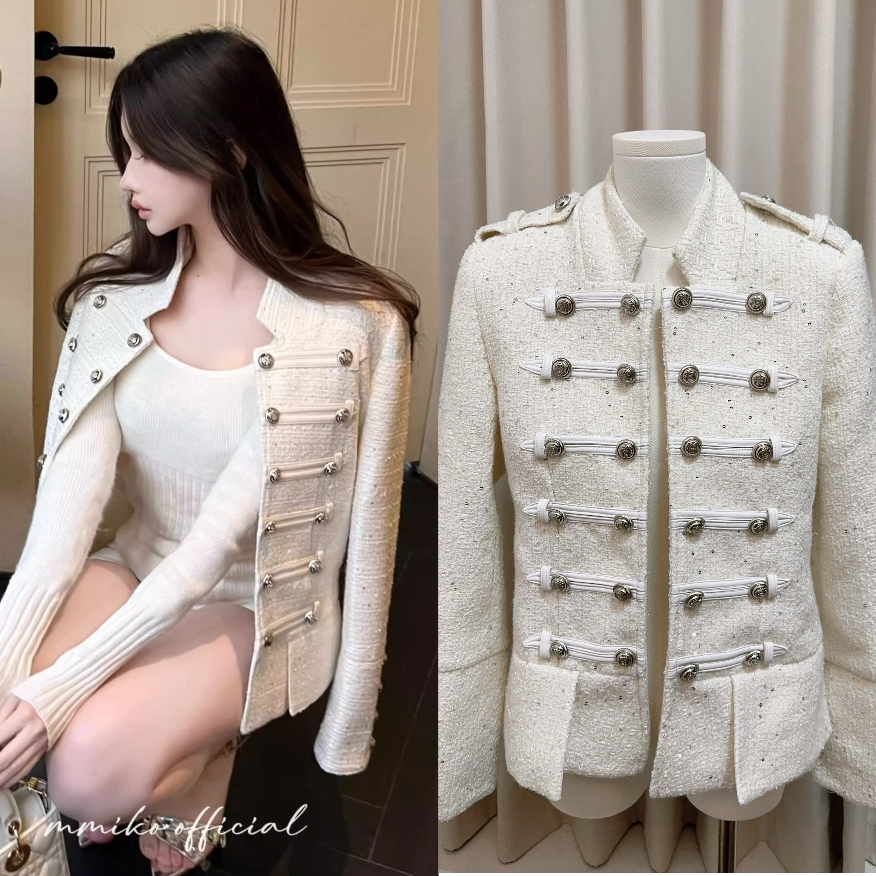 白羽织梦30羊毛轻奢名媛气质复古宫廷法式小香风外套,女装/女士精品,短外套,淘宝优惠券,粉丝福利购,淘宝优惠卷