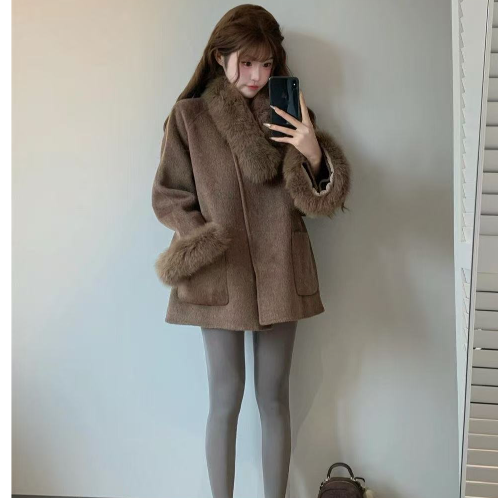 里布夹棉外布用羚羊绒领布毛毛可拆卸,女装/女士精品,毛呢外套,淘宝优惠券,粉丝福利购,淘宝优惠卷