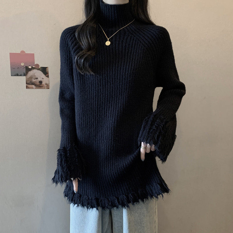 实拍胖妹妹大码女装秋冬季慵懒风显瘦毛衣高领坑条针织衫休闲上衣,女装/女士精品,大码内搭,淘宝优惠券,粉丝福利购,淘宝优惠卷