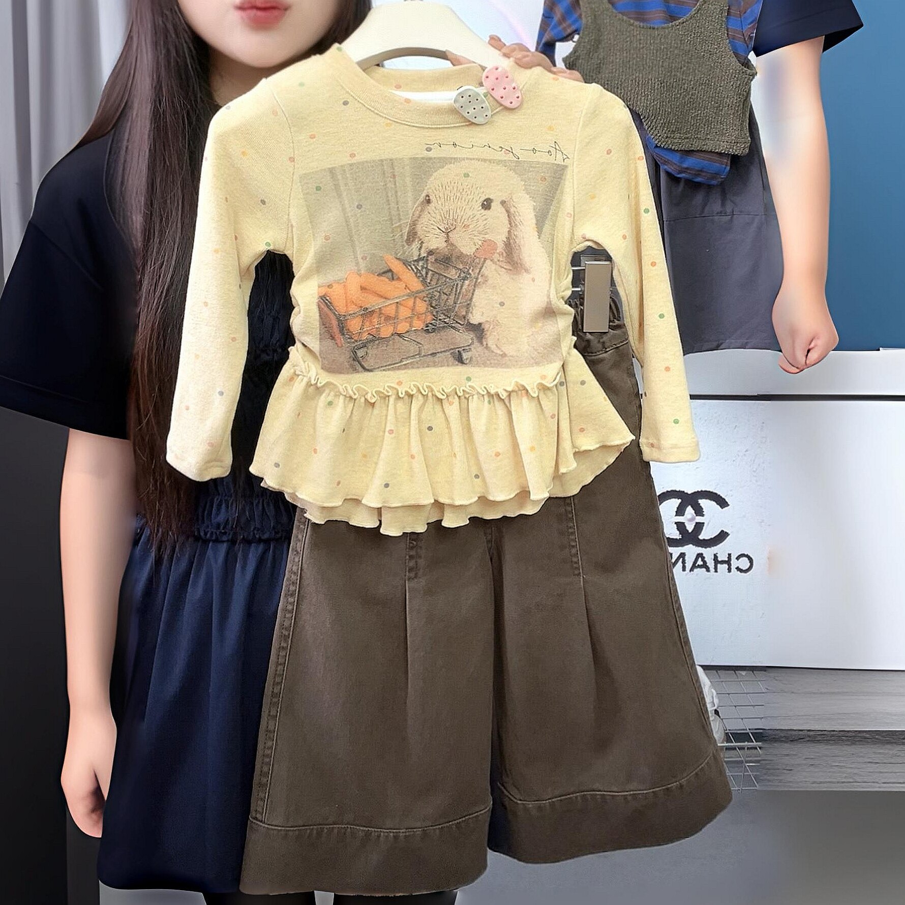 女童套装春秋款2026新款中大童秋装小女孩两件套儿童洋气T恤衣服