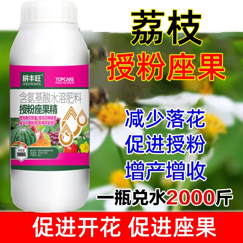 荔枝座果灵荔枝强力授粉保花保果防落果防裂荔枝坐果灵荔枝授粉药
