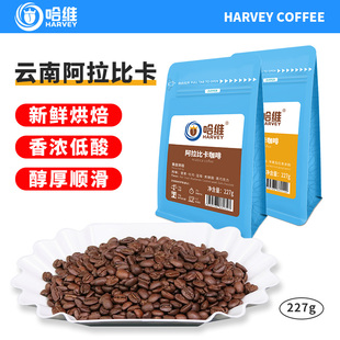哈维精品新鲜烘焙云南阿拉比卡咖啡豆手冲美式 可现磨粉227克 意式