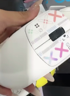 鼠标防滑贴适用VXE MAD R贴纸吸汗贴掌心贴雪花十字印花集聚氨酯