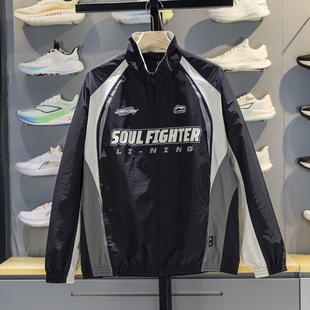 防泼水宽松夹克外套AFDV661 男女同款 李宁运动风衣2025秋季 新品