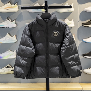 李宁儿童羽绒服短款男大童2025冬季新款宽松保暖立领外套YYMV063