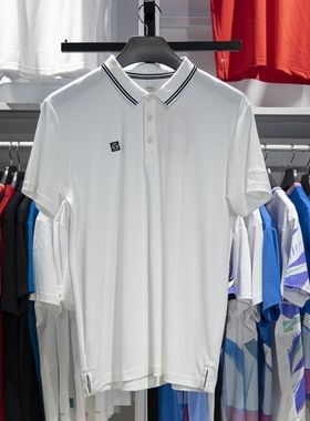 李宁2023夏季团购健身系列男子纯棉商务翻领短袖Polo衫APLT085