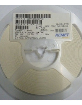 C0805C184J3RACTU| 0805 180nF 5% 25V X7R 2012 基美贴片电容