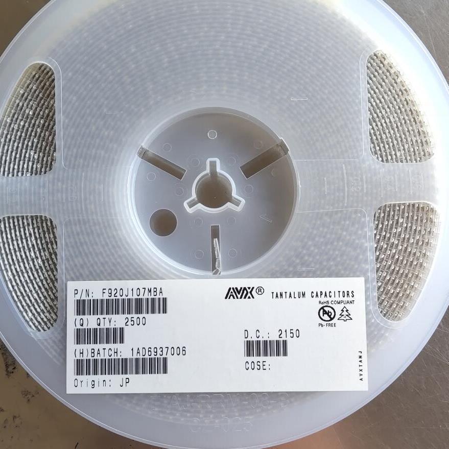 F921D155MAA AVX薄J型引线钽电容 1206 1.5uF 20V 20% 3216-11