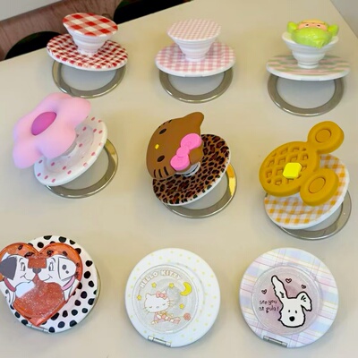 泡泡骚通用站立体手机气囊支架啪嗒磁吸支架可伸缩适配popsockets