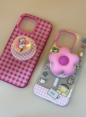 【泡泡骚手机壳】花朵强磁吸苹果手机壳iphone16promax/15pro/14/13手机保护套防摔潮流手机壳苹果15