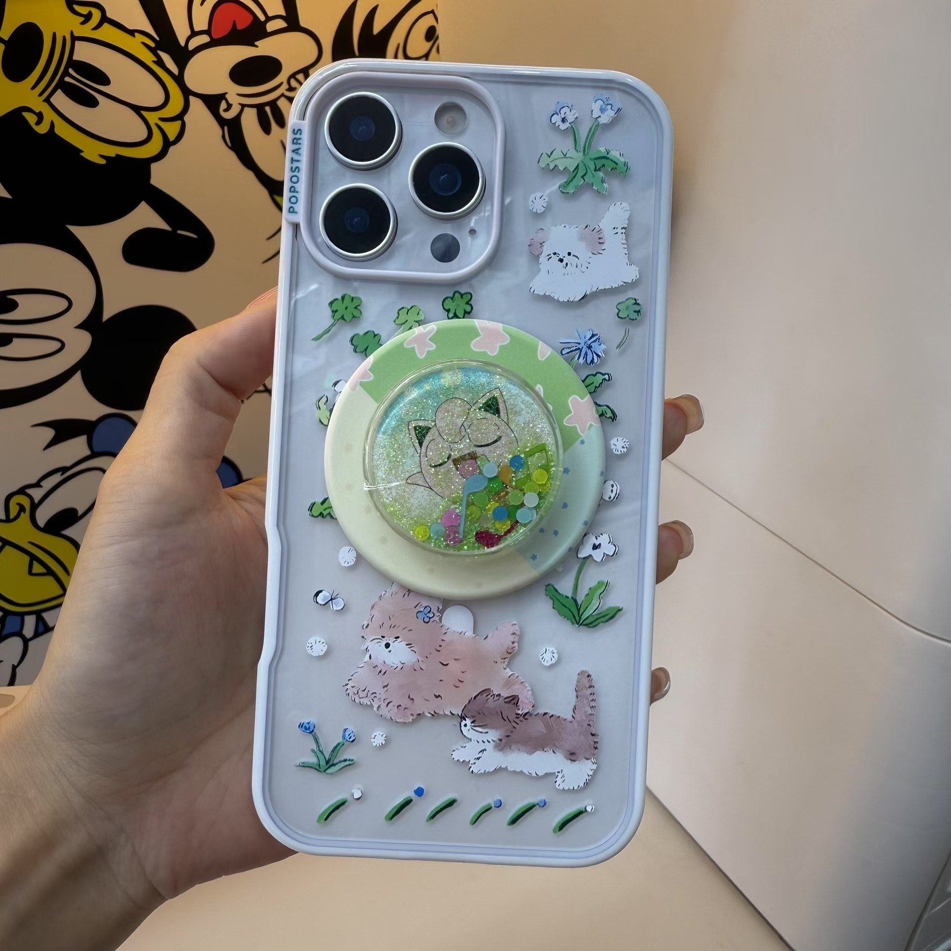 泡泡骚手机壳宝可梦美人鱼流沙喵喵怪强磁吸苹果手机壳iphone16promax/15pro/14/13手机保护套防摔潮流手机壳