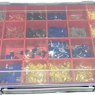 n blau mit verschiedenen Aderendh邦lsen und co. 325x220x50mm