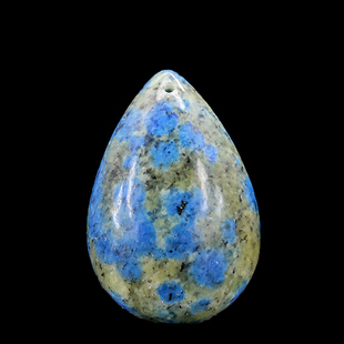 玖4天然巴基斯坦产绒铜矿与黑云母共生水滴形吊坠/女款饰品