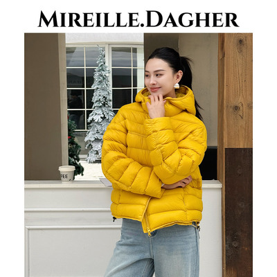 新米莱2025巨好看的羽绒服时尚短款百搭连帽女士羽绒服29649