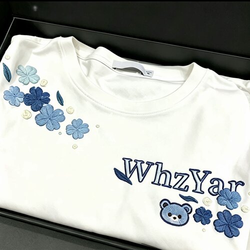 四叶草领花刺绣花样纸贴手工diy带图水溶贴破补洞立体花材料包
