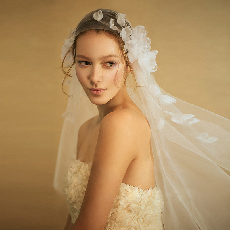 Concise White yarn Hijab Beautiful Su yarn Headdress have more cash than can be accounted for Studio Location white bride Sen family Gauze Simplicityin the Accessories/Leather belt/Hat/Muffler , Wedding dress accessories , Veil  category - from Buy2taobao.com to provide professional Taobao agent buy service