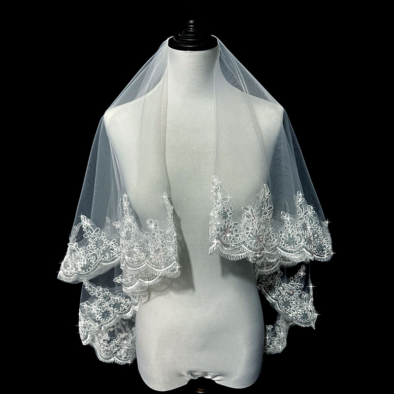 领证登记超仙森系结婚头纱