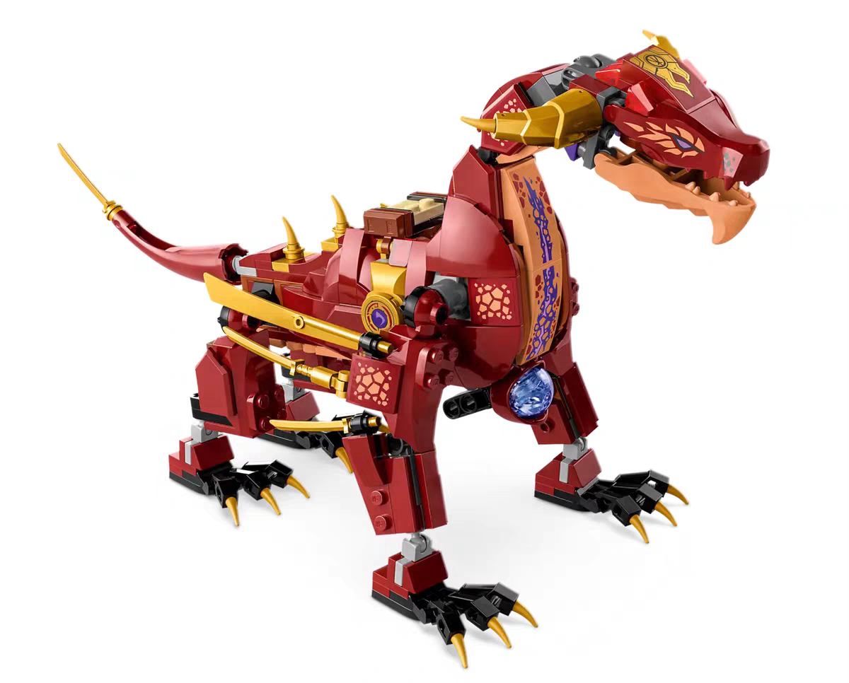 乐高 lego 幻影忍者 71793 热浪变形熔岩猛龙 杀肉 净龙 无人仔