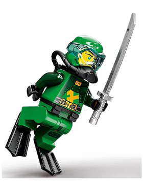 乐高 lego 幻影忍者 人仔 njo702 潜水劳埃德 71750 71756 全新