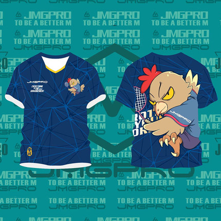 鸡毛哥JMGPRO击破羽毛球服大公鸡服舞狮正品运动服中国潮文化衫