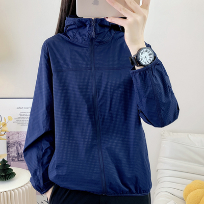 锦纶弹力透气轻薄冰丝防晒衣女