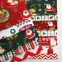 Phim hoạt hình Giáng sinh Vải Santa Tuần lộc Cây Giáng sinh In Bộ đồ giường cho bé Vải cotton - Vải vải tự làm vải