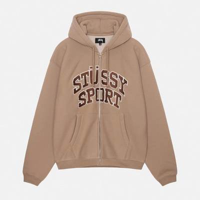 现货日本Stussy STÜSSY 运动拉链连帽衫男女款24ss