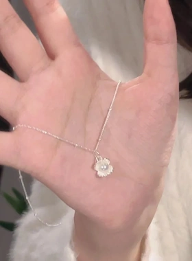 同款人鱼公主珍珠贝壳项链女轻奢小众设计气质吊坠锁骨链