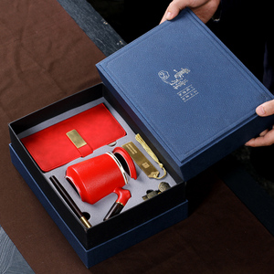 高档陶瓷礼品礼盒套装定制logo公司商务伴手礼送客户茶杯纪念品