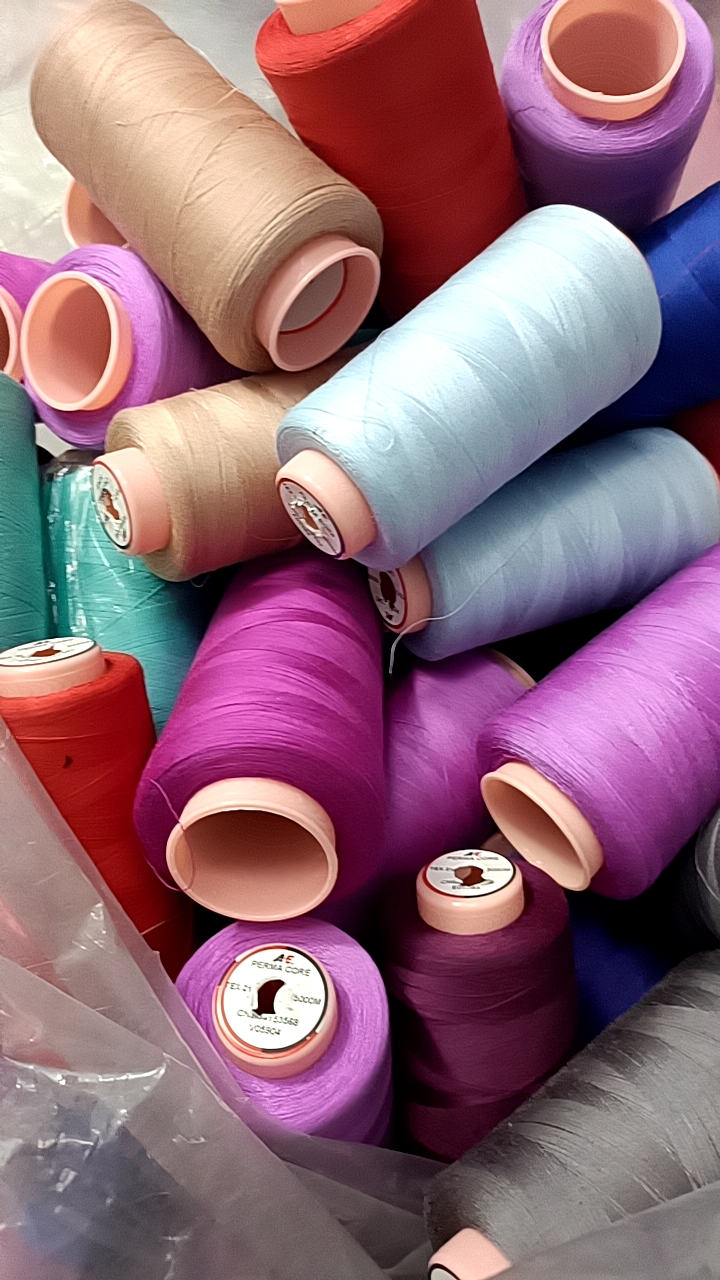 AE细线夏天薄料502缝纫线进口品牌真丝雪纺类薄料用线多色28包邮