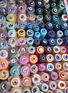 6品牌高士绿紫玫红灰色各色多色402缝纫线品牌线满628包邮