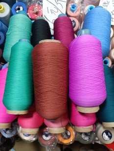 高弹锁边线拷边线高士随机颜色2斤个钟颜色不重复满28包邮