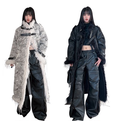 冬季保暖九分长款大衣ROY11小众