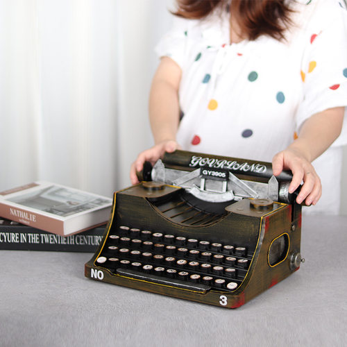 仿真打字机模型摆件7080年代怀旧老物件复古店铺书店装饰摄影道具