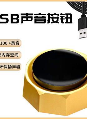 宠物说话按钮办公室整蛊玩具USB声音按钮派对礼物