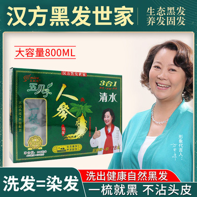 美飘扬人参五贝子一梳黑染发剂