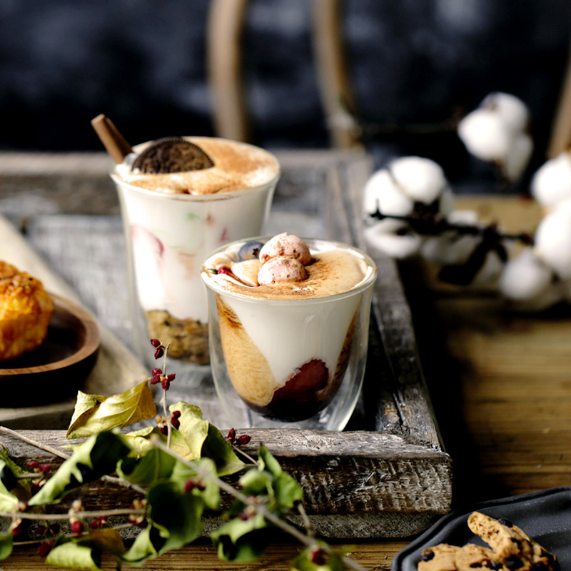 双层玻璃卡布奇诺200ml咖啡杯