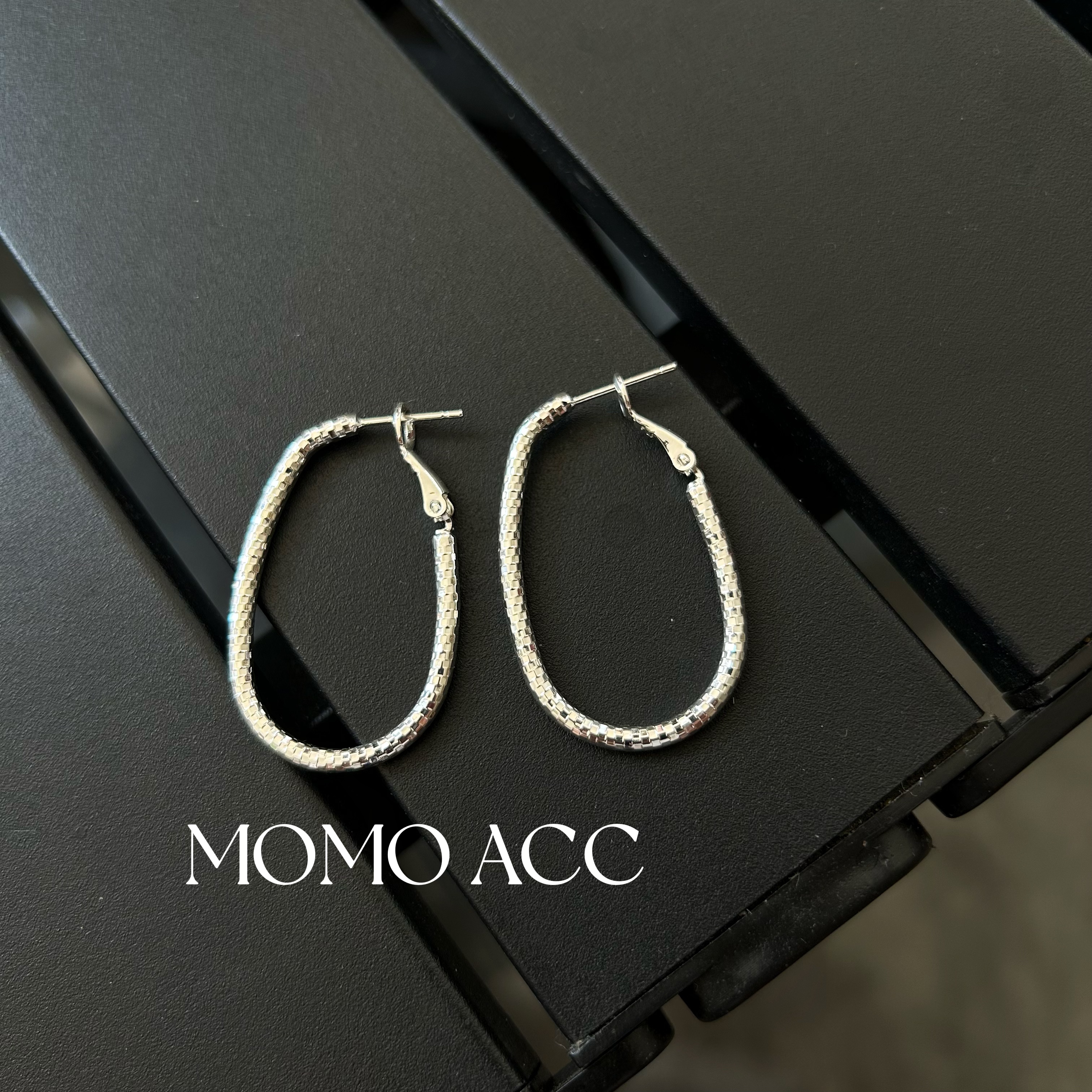 264爆款buling闪凹凸不一欧美大牌感U型耳圈