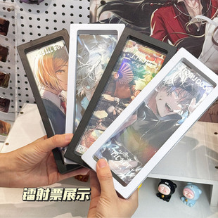 镭射票专用展示架桌面创意立体摆件拍立得小卡谷美拼图高级置物架