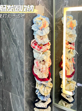 大肠发圈收纳神器免打孔壁挂小巧