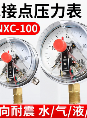 YNXC100电接点压力表 磁助式 380V 30VA 耐震 冲油 0-16/25/40/60
