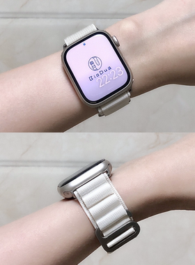 适用applewatch11高山回环尼龙iwatch表带苹果手表s10/9/8/76/se