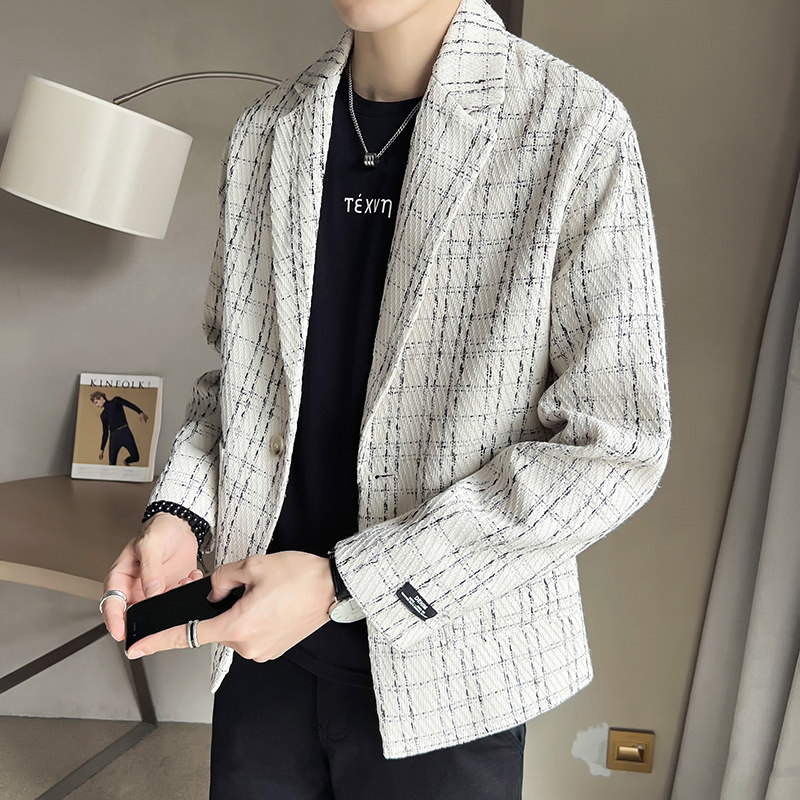 男士西装外套痞帅秋冬夹克小西服
