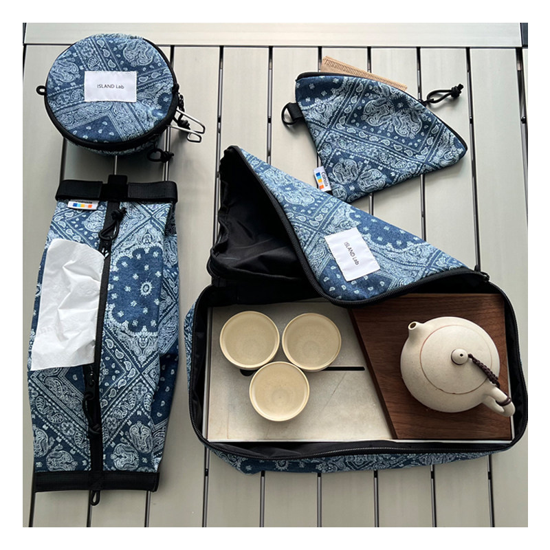 1s山系户外复古腰果花bandana paisley雪拉碗收纳包露营cityboy